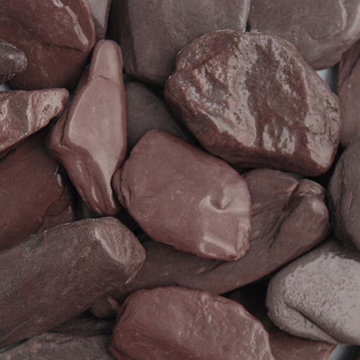 Welsh Slate Paddlestones Plum 50-100mm Large Bag